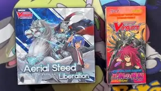 Opening 2 Boxes of Cardfight Vanguard Cards! Aerial Steed Liberation and Cavalry of Black Steel!