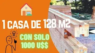 CASA DE 128 m2,  DOBLE PLANTA x 1.000 DÓLARES #construction #cheaphouse #construção
