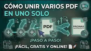 Cómo UNIR varios PDF en uno solo ONLINE y GRATIS 📄 Paso a Paso