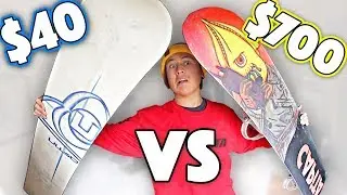 $40 Snowboard VS $700 Snowboard