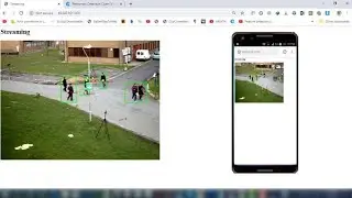Flask streaming Pedestrians detection using python opencv