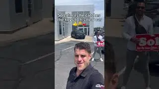 He really wanted the keys to his new car! #carsalesman #cardealership #carsunlocked