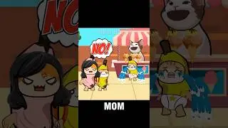 Banana Cat And Baby Chose Mom Or Dad 🏡😥🥰 