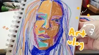 Sketch with Me & Sketchbook Tour! Art Vlog 10