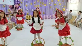 Qizaloqlar ijrosida "Qizil qalpoqcha" raqsi. Красная шапочка танец.