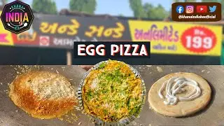 Egg Pizza - Egg Dish of Surat - Innovative Pizza. Must Try Egg Dish of Surat. Khana India Ka.