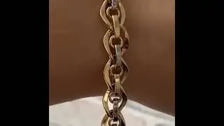 Роскошный золотой браслет