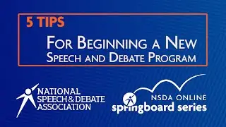 5 Tips for Beginning a New Speech and Debate Program - Springboard Webinar Series
