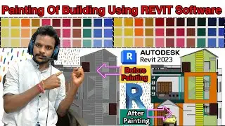 Complete painting of the building using REVIT software | Painting of house | Civil engineering |