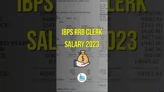 IBPS RRB Clerk Salary 2023 #govtjob #shorts #ibps