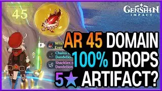 100% 5* artifact at AR 45 in domains? - Genshin Impact