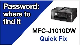 MFCJ1010DW find machine password – Brother quick fix