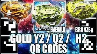 QR CODES GOLDEN YEGDRION BRONZE HORUSHOOD & EMERALD QUETZIKO! - BEYBLADE BURST APP QR CODES