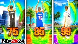 THE BEST JUMPSHOT FOR EVERY 3PT RATING IN NBA 2K24! HIGHEST GREEN WINDOW! NEVER MISS AGAIN!