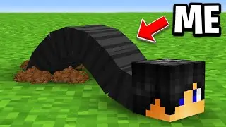 Minecraft but I Become a WORM!