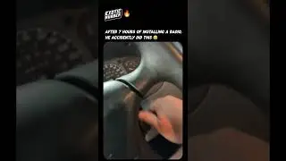 After 7 hours of installing a radio they did this