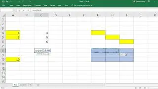 Excel : How to use ROW function in excel
