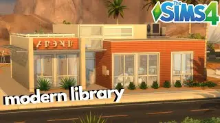 Colorful Modern Library | Sims 4 Speed Build
