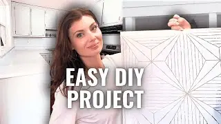 An easy way to transform a small kitchen: Peel & Stick Wall Paper