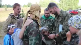 Скаут лагерь 2013. Захват знамени.Чтение карты.