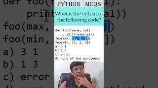 1-Minute Python MCQ Solution | Learn Python Rapidly #infytqmcq #infytq  #pythonprogramming #python
