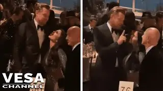 Bezos issues jokey threat to  DiCaprio after his girlfriend was caught 'thirsting' over the actor