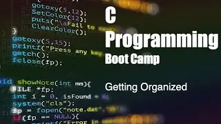 C Programming Boot Camp: [1.3] Getting Organized - Creating a dev Directory to Store Your Projects