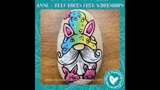 Easter Gnome in his slippers - Rock Painting Tutorial