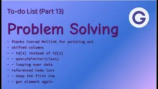 To-do List #13 Problem Solving - Learning debugging with DevTool and console.log