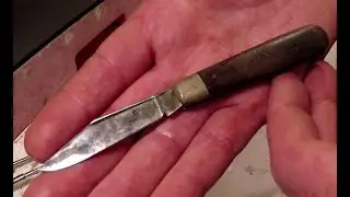 How to refurbish a £2 Flea market knife into an everyday user knife, EDC