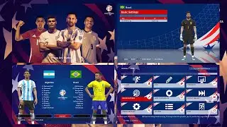 Release!!! Graphic Menu Copa America 2024 V2 For PES 2017 by WinPES21