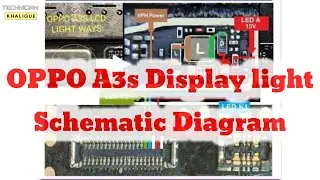 oppo a3s display light solution | schematic diagram 