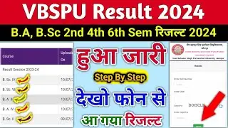 Vbspu Result 2024 | vbspu ba 4th sem result 2024 | vbspu ba 2nd sem result 2024 | bsc 4th 6th sem