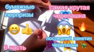 бумажные сюрпризы/самая крутая черепашка в коллекции 😱🔥🥵👍/закончили коллекцию/Mila life vlog/💙🇺🇦💛❤️