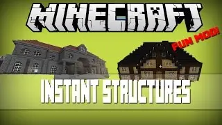Minecraft: INSTANT STRUCTURES (JAILS TENTS AND MORE!) Mod Showcase