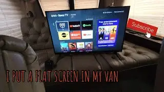 HOW TO MOUNT A TV IN YOUR VAN #G20VAN #VANDURA #howto 