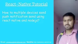 How to multiple devices send push notification send using react native and nodejs?
