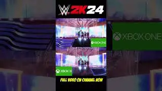 WWE 2K24 XBOX SERIES X VS XBOX ONE #shorts #wwe2k24 @WWEGames #wwe2k24xboxone #wwe2k24ps4