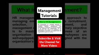 What is Human Resource Management (HRM)? #humanresourcemanagement #hrm