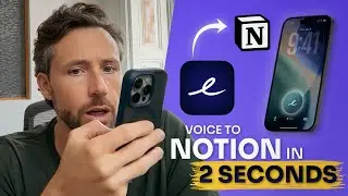 Send Voice Notes to Notion in Seconds from your iPhone