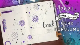 2021 Bullet Journal Ocak | January 2021 Bullet Journal Setup | Türkçe Bullet Journal Yapımı