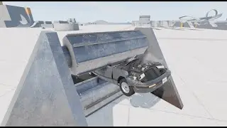 Huge abs makes pancakes from machines - BeamNG Drive