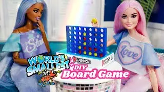 World’s Smallest Board Games! Are they Doll Size? Plus DIY Barbie Board Game