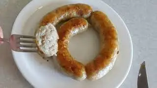 Домашняя колбаса из курицы. Ручная набивка.