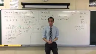 Deriving Formula for Sum of a Geometric Progression