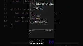 Using #Gleam to determine Leap Years #exercism #programming #coding  #leapyear