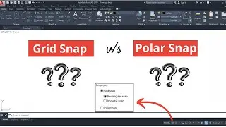 Grid snap & polar snap in AutoCAD | Snap setting in AutoCAD  