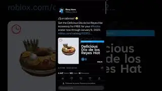 New Roblox Avater Shop Item! Delicious Día de los Reyes Hat!