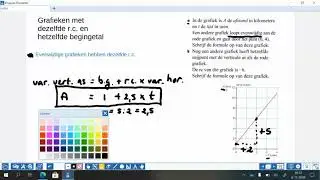 lineaire grafieken met dezelfde r c  of hetzelfde begingetal