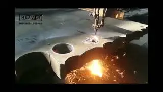 CNC gas cutting view3
